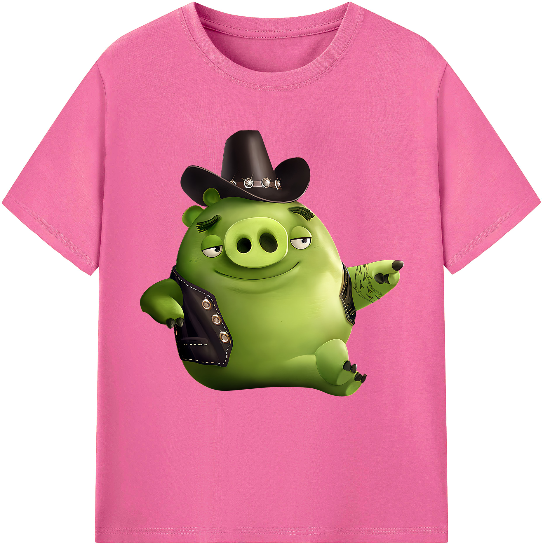 （画像用） Angry Birds アングリーバード レディースカジュアルプリントTシャツ（綿100％）